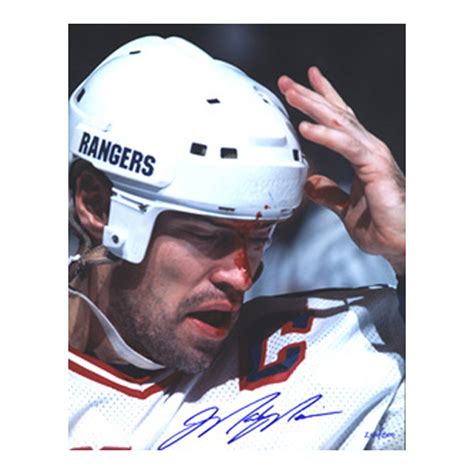 Mark Messier Signed Blood 8x10 Photo