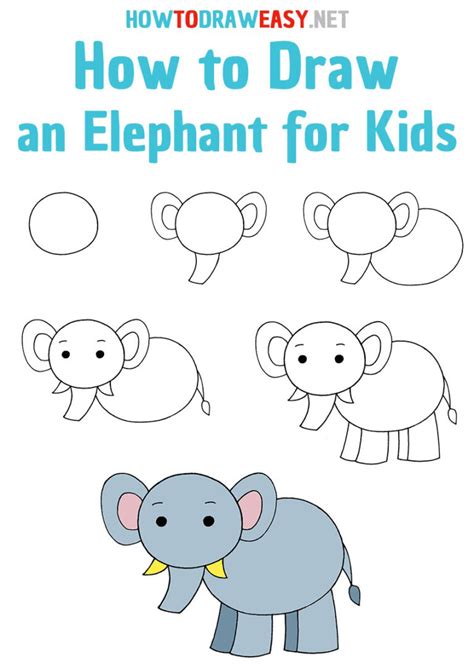 How To Draw Cute Elephant | Images and Photos finder