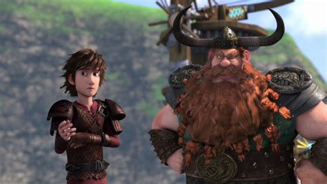 Stoick and Hiccup Together in How to Train Your Dragon