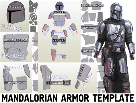 MANDALORIAN Beskar Armor Template | Mandalorian Full Armor Pepakura ...