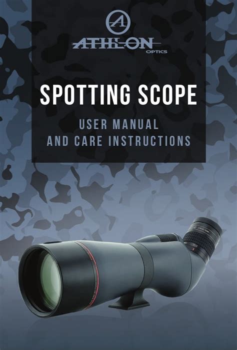 Instruction manual | Athlon | Spotting Scopes | Optics Trade