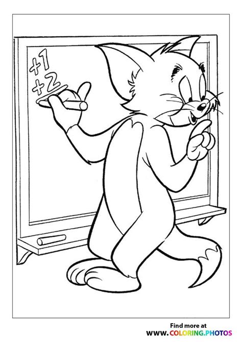 Tom and Jerry and Nibbles - Coloring Pages for kids