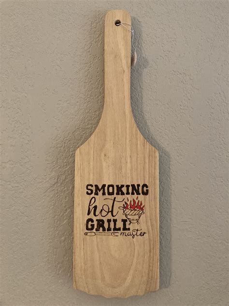 Wood Safety Grill Scraper Smokin Hot Grill | Etsy