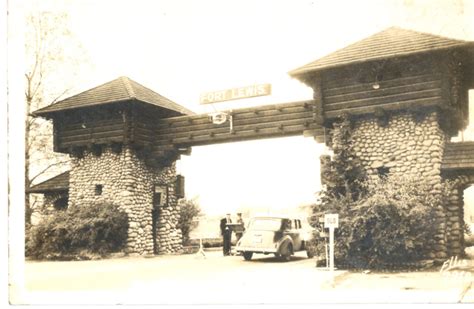 Fort Lewis Army Base Main Gate TACOMA WASHINGTON Vintage Real Photo Po ...