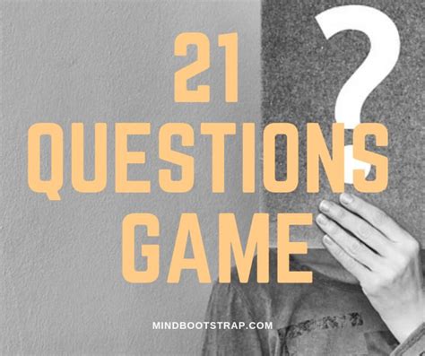 21 Questions Game: The Only List You Can Ask Someone