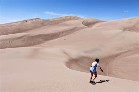 Sandboarding, Great Sand Dunes National Park, Colorado, USA – The ...