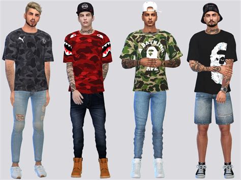 Sims 4 Male Shirts