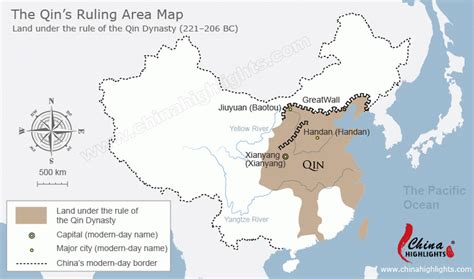 The Qin Dynasty Map - Ancient China Maps - China Highlights