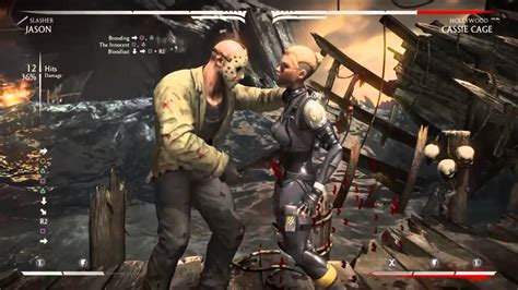 MKX: Jason Voorhees (Slasher) 19-51% Combo Tutorial - YouTube