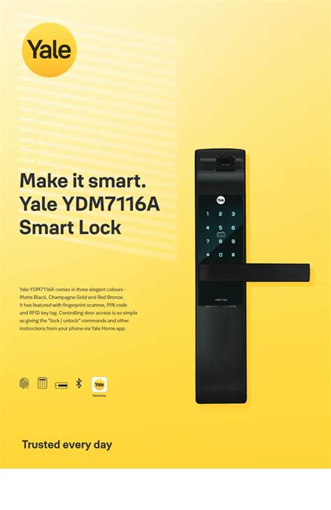 Yale Digital Door Lock YDM7116A at Rs 65000 | Yale Digital Lock in ...