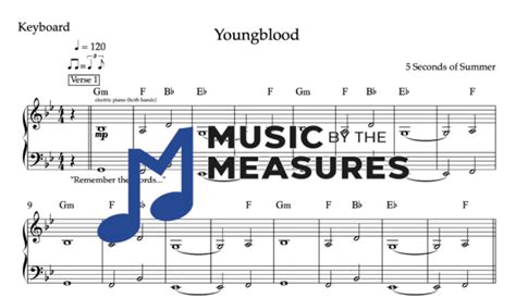 Youngblood - Keyboard - Music by the Measures