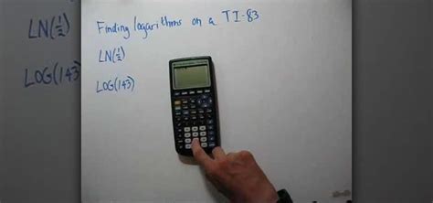 How to Evaluate logarithms using a calculator TI-83 « Math