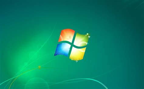 Windows 7 Default Wallpaper Green Version | Desktop wallpapers ...