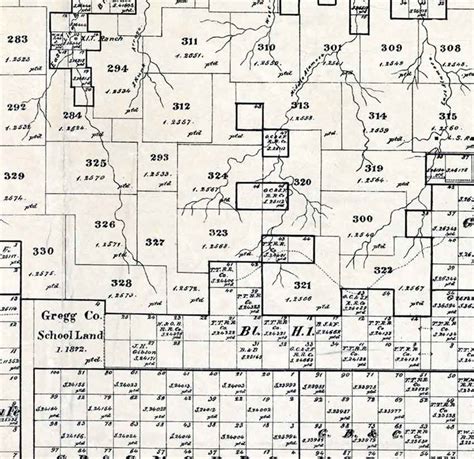 1888 Farm Line Map of Oldham County Texas | Etsy