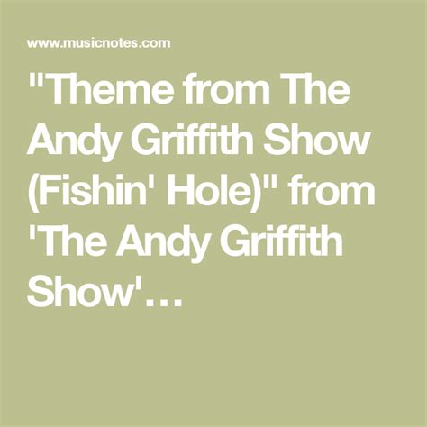 "Theme from The Andy Griffith Show (Fishin' Hole)" from 'The Andy ...