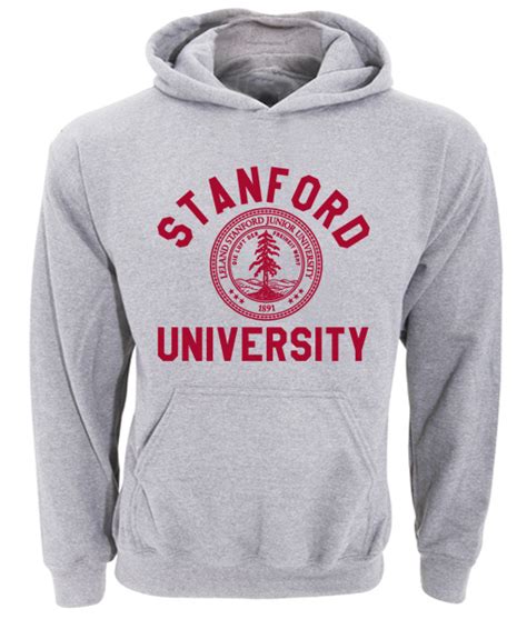 Stanford University Logo Grey Adult Fashion Hoodie Apparel