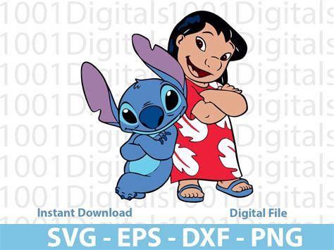 Lilo and Stitch Svg Cute Friends Svg Lilo and Stitch - Etsy