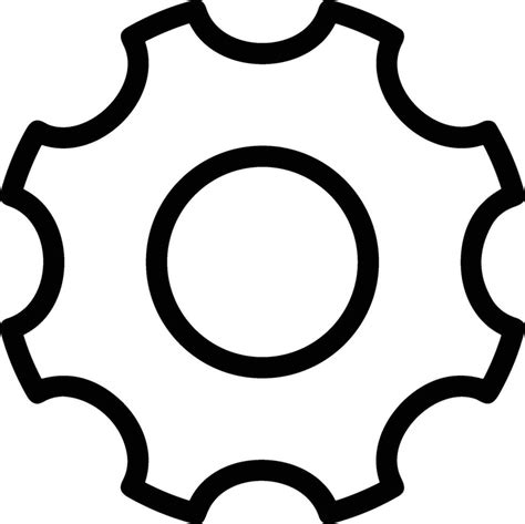 Gear setting symbol icon vector image. Illustration of the industrial ...