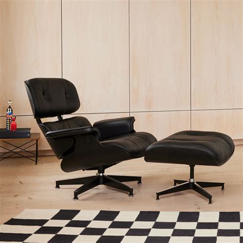 Eames All Black Lounge Chair & Ottoman | Uncrate Supply