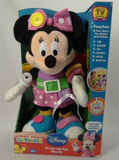 DISNEY MICKEY MOUSE CLUBHOUSE ~ DRESS-UP FUN MINNIE ~ Teaching Talking ...