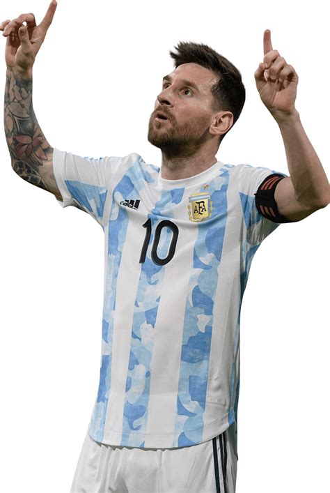 Lionel Messi Argentina football render - FootyRenders