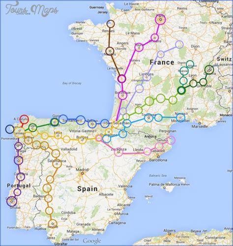 Santiago de Compostela Map Of Cities - ToursMaps.com