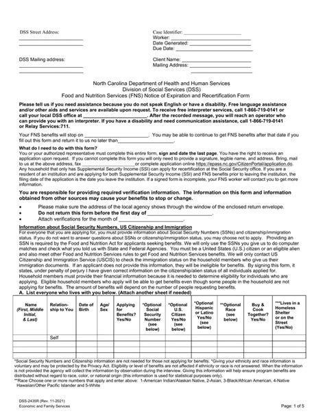 Food Stamp Form Nc ≡ Fill Out Printable PDF Forms Online