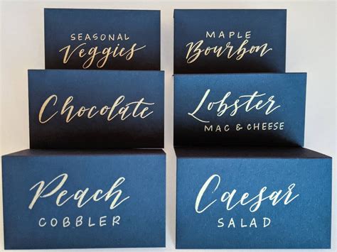 Wedding Buffet Labels Wedding Food Cards Wedding Table - Etsy