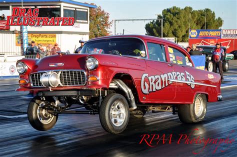 Wheels up 55 Chevy Gasser | Drag racing, Racing photos, Nhra