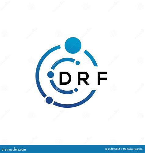 DRF Letter Logo Design on White Background. DRF Creative Initials ...