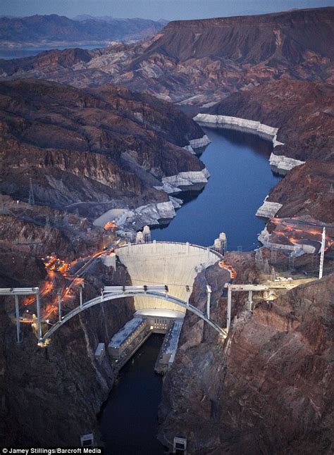 Hoover Dam Bridge: images of construction work | Daily Mail Online