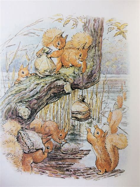 From 'The Tale of Squirrel Nutkin' by Beatrix Potter published by the ...