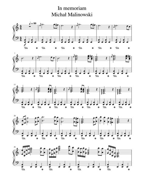 In_memoriam Sheet music for Piano (Solo) | Musescore.com