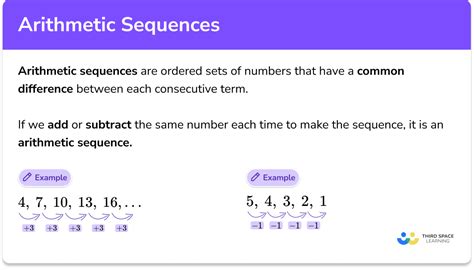 Arithmetic Sequence - GCSE Maths - Steps & Examples