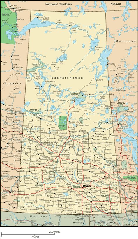 Saskatchewan Map, Map of Saskatchewan,Saskatchewan Province Map ...