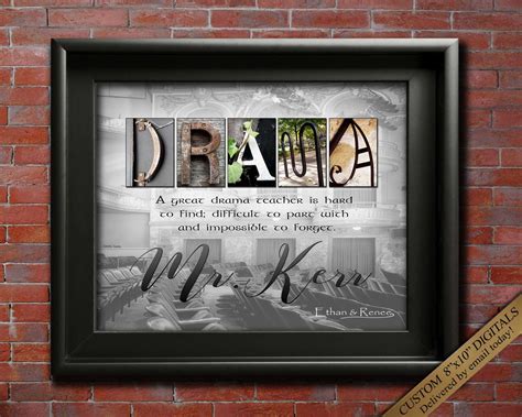 Drama Teacher Gift for Drama Teacher Gifts Teacher Quotes - Etsy UK