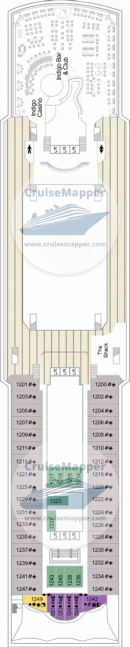 Marella Explorer 2 deck 12 plan | CruiseMapper