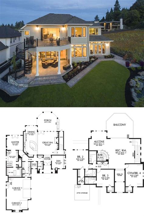 2 Story House Plans With Balconies – Architectural Design Ideas