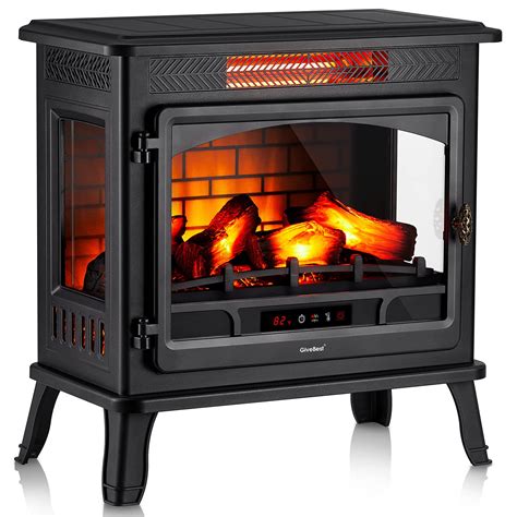 Buy Electric Fireplace Infrared Heater 3D Freestanding Fireplace Stove ...