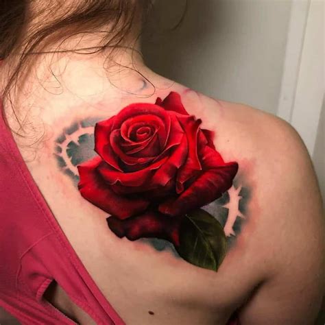 Top 51 Best Rose Shoulder Tattoo Ideas - [2021 Inspiration Guide]