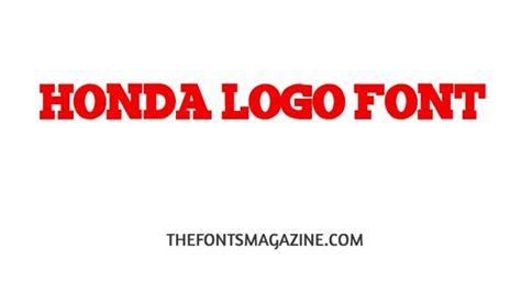 Honda Logo Font Download | The Fonts Magazine