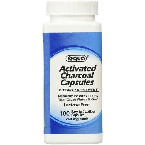 Activated Charcoal Capsules 100 Each - Walmart.com - Walmart.com