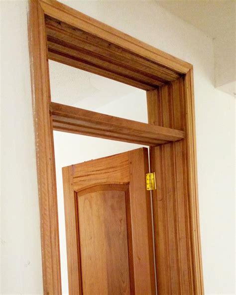 Mahogany panel door on 10x2 door frame with ventilation | Wooden door ...