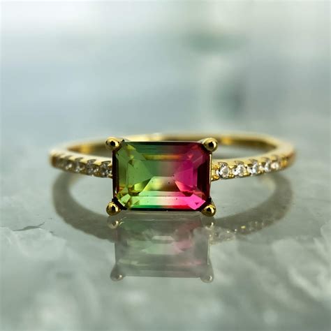 Pink Tourmaline Ring | 14k Gold Plated - 20% Sale