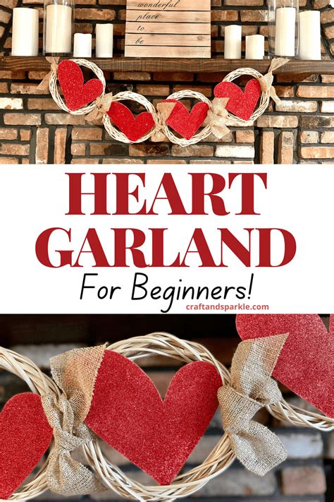 Easy DIY Valentine's Day Banner For Beginners - Craft and Sparkle