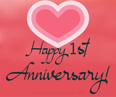 1st Anniversary Status and Captions - One Year Anniversary Quotes ...