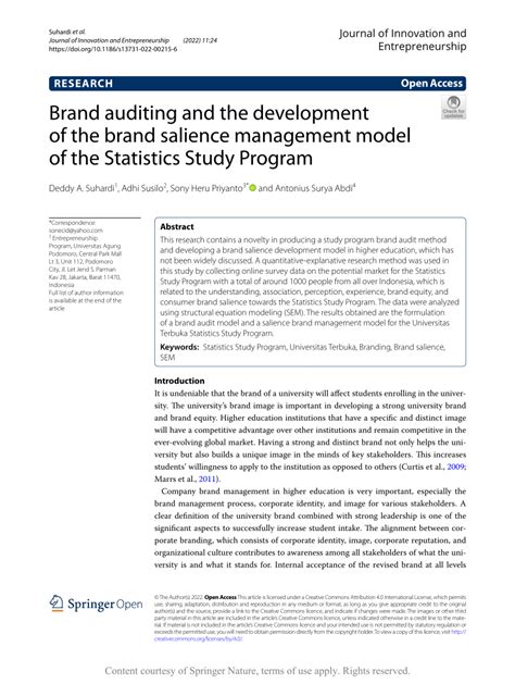 (PDF) Brand auditing and the development of the brand salience ...