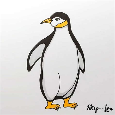 How to Draw a Penguin: Cartoon and Realistic Guides | Skip To My Lou