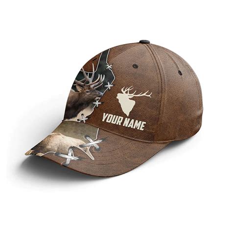 Maxcorners Elk Hunting Camouflage Personalized Cap