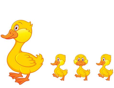 ducks in a row | Duck cartoon, Duck illustration, Cartoons vector